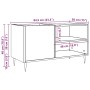 Mueble para discos madera ingeniería envejecida 84,5x38x48 cm von , Schränke und Lagerung - Ref: Foro24-857240, Preis: 69,42 ...