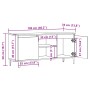 Mueble de TV madera ingeniería madera envejecida 102x35x50 cm von , TV-Möbel - Ref: Foro24-856430, Preis: 71,83 €, Rabatt: %
