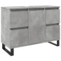 Mueble de lavabo madera de ingeniería gris hormigón 80x33x60 cm von , Badezimmermöbel - Ref: Foro24-857237, Preis: 102,09 €, ...