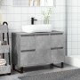Mueble de lavabo madera de ingeniería gris hormigón 80x33x60 cm von , Badezimmermöbel - Ref: Foro24-857237, Preis: 102,09 €, ...