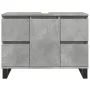 Mueble de lavabo madera de ingeniería gris hormigón 80x33x60 cm von , Badezimmermöbel - Ref: Foro24-857237, Preis: 100,35 €, ...