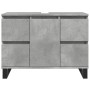 Mueble de lavabo madera de ingeniería gris hormigón 80x33x60 cm von , Badezimmermöbel - Ref: Foro24-857237, Preis: 102,09 €, ...