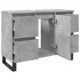 Mueble de lavabo madera de ingeniería gris hormigón 80x33x60 cm von , Badezimmermöbel - Ref: Foro24-857237, Preis: 100,35 €, ...