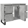 Mueble de lavabo madera de ingeniería gris hormigón 80x33x60 cm von , Badezimmermöbel - Ref: Foro24-857237, Preis: 102,09 €, ...