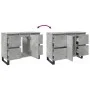 Mueble de lavabo madera de ingeniería gris hormigón 80x33x60 cm von , Badezimmermöbel - Ref: Foro24-857237, Preis: 100,35 €, ...
