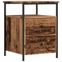 Mesita de noche madera de ingeniería envejecida 44x45x60 cm by , Nightstands - Ref: Foro24-857254, Price: 59,35 €, Discount: %