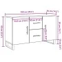 Aparador de madera de ingeniería envejecida 100x36x60 cm von , Sideboards - Ref: Foro24-857324, Preis: 116,31 €, Rabatt: %