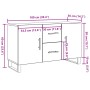 Aparador de madera de ingeniería envejecida 100x36x60 cm von , Sideboards - Ref: Foro24-857324, Preis: 116,31 €, Rabatt: %