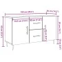 Aparador de madera de ingeniería envejecida 100x36x60 cm by , Sideboards - Ref: Foro24-857318, Price: 88,05 €, Discount: %
