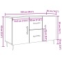 Aparador de madera de ingeniería envejecida 100x36x60 cm von , Sideboards - Ref: Foro24-857318, Preis: 89,29 €, Rabatt: %
