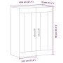 Aparador de madera de ingeniería envejecida 69,5x34x90 cm von , Sideboards - Ref: Foro24-857332, Preis: 92,18 €, Rabatt: %