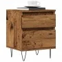 Mesitas de noche 2 uds madera ingeniería envejecida 40x35x50 cm by , Nightstands - Ref: Foro24-857417, Price: 82,58 €, Discou...