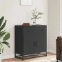 Aparador de madera de ingeniería y metal negro 68x35x76 cm de , Aparadores - Ref: Foro24-848979, Precio: 93,96 €, Descuento: %