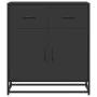 Aparador de madera de ingeniería y metal negro 68x35x76 cm de , Aparadores - Ref: Foro24-848979, Precio: 93,96 €, Descuento: %