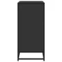 Aparador de madera de ingeniería y metal negro 68x35x76 cm de , Aparadores - Ref: Foro24-848979, Precio: 93,96 €, Descuento: %