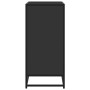 Aparador de madera de ingeniería y metal negro 68x35x76 cm by , Sideboards - Ref: Foro24-848979, Price: 95,07 €, Discount: %