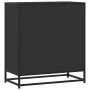 Aparador de madera de ingeniería y metal negro 68x35x76 cm de , Aparadores - Ref: Foro24-848979, Precio: 93,96 €, Descuento: %