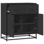 Aparador de madera de ingeniería y metal negro 68x35x76 cm de , Aparadores - Ref: Foro24-848979, Precio: 93,96 €, Descuento: %
