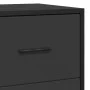 Aparador de madera de ingeniería y metal negro 68x35x76 cm de , Aparadores - Ref: Foro24-848979, Precio: 93,96 €, Descuento: %