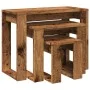 Mesas apilables 3 uds madera de ingeniería madera envejecida von , Seitentische - Ref: Foro24-856678, Preis: 50,65 €, Rabatt: %