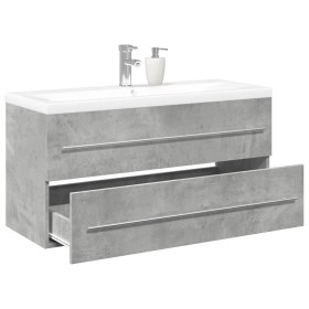 Set muebles de baño 2 piezas madera contrachapada gris hormigón by , Bathroom furniture - Ref: Foro24-3324922, Price: 309,34 ...