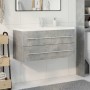 Set muebles de baño 2 piezas madera contrachapada gris hormigón von , Badezimmermöbel - Ref: Foro24-3324922, Preis: 309,34 €,...