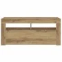 Mueble de TV luces LED madera roble artisan 90x35x40 cm von , TV-Möbel - Ref: Foro24-856322, Preis: 83,61 €, Rabatt: %