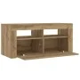 Mueble de TV luces LED madera roble artisan 90x35x40 cm von , TV-Möbel - Ref: Foro24-856322, Preis: 83,61 €, Rabatt: %