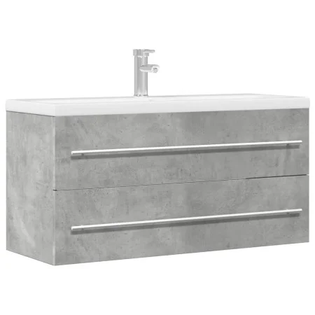 Armario para lavabo contrachapada gris hormigón 100x38,5x48 cm von , Badezimmermöbel - Ref: Foro24-856233, Preis: 65,67 €, Ra...