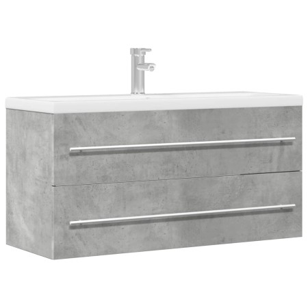 Armario para lavabo contrachapada gris hormigón 100x38,5x48 cm von , Badezimmermöbel - Ref: Foro24-856233, Preis: 66,55 €, Ra...