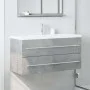 Armario para lavabo contrachapada gris hormigón 100x38,5x48 cm von , Badezimmermöbel - Ref: Foro24-856233, Preis: 65,67 €, Ra...