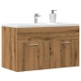 Mueble de lavabo de baño madera roble artisan 80x38,5x46 cm de , Muebles de baño - Ref: Foro24-856212, Precio: 51,47 €, Descu...