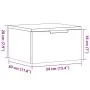 Mesitas de noche de pared 2 uds madera envejecida 34x30x20 cm by , Nightstands - Ref: Foro24-856980, Price: 52,44 €, Discount: %