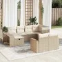 Juego de sofás jardín con cojines beige 10 pzas ratán sintético de , Conjuntos de jardín - Ref: Foro24-3326062, Precio: 627,9...