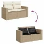 Juego de sofás jardín con cojines beige 10 pzas ratán sintético de , Conjuntos de jardín - Ref: Foro24-3326062, Precio: 627,9...