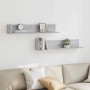 Estantes de pared 2 uds madera gris Sonoma 100x16,5x16,5 cm by , Shelves and shelves - Ref: Foro24-860045, Price: 37,00 €, Di...