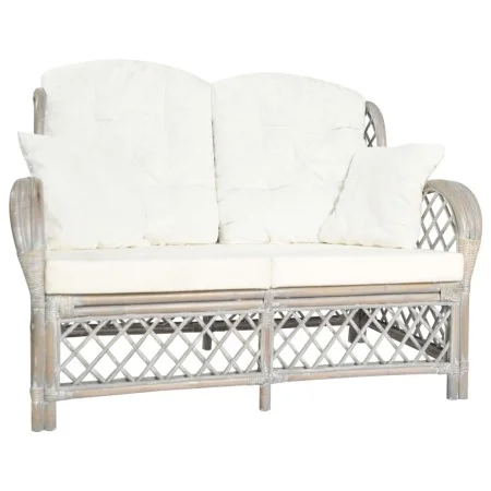 Graues 2-Sitzer-Sofa aus Rattan von vidaXL, Sofas - Ref: Foro24-325473, Preis: 335,82 €, Rabatt: %