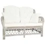 Graues 2-Sitzer-Sofa aus Rattan von vidaXL, Sofas - Ref: Foro24-325473, Preis: 335,82 €, Rabatt: %
