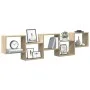 Estante cubo de pared 5 compartimentos madera roble Sonoma by , Shelves and shelves - Ref: Foro24-859997, Price: 67,12 €, Dis...