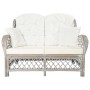 Gray rattan 2-seater sofa by vidaXL, Sofas - Ref: Foro24-325473, Price: 362,79 €, Discount: %