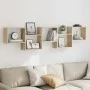 Estante cubo de pared 5 compartimentos madera roble Sonoma by , Shelves and shelves - Ref: Foro24-859997, Price: 67,12 €, Dis...