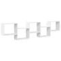 Estante cubo de pared 5 compartimentos madera ingeniería blanco by , Shelves and shelves - Ref: Foro24-859995, Price: 56,02 €...
