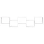 Estante cubo de pared 5 compartimentos madera ingeniería blanco by , Shelves and shelves - Ref: Foro24-859995, Price: 56,02 €...