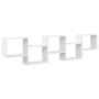 Estante cubo de pared 5 compartimentos madera ingeniería blanco de , Estantes y estanterías - Ref: Foro24-859995, Precio: 59,...