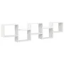 Estante cubo de pared 5 compartimentos madera ingeniería blanco by , Shelves and shelves - Ref: Foro24-859995, Price: 56,02 €...