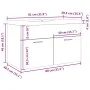 Juego de muebles de baño 2 piezas madera ingeniería envejecida by , Bathroom furniture - Ref: Foro24-3328583, Price: 203,84 €...