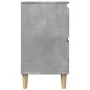 Armario de lavabo madera contrachapada gris hormigón 80x33x60cm de , Tocadores de baño - Ref: Foro24-857125, Precio: 78,21 €,...