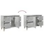 Armario de lavabo madera contrachapada gris hormigón 80x33x60cm de , Tocadores de baño - Ref: Foro24-857125, Precio: 78,21 €,...