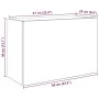 Armario de pared baño madera ingeniería gris Sonoma 60x25x40 cm de , Tocadores de baño - Ref: Foro24-860072, Precio: 50,55 €,...