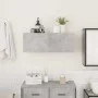 Mueble de pared baño madera ingeniería gris hormigón 80x25x30cm de , Tocadores de baño - Ref: Foro24-860079, Precio: 51,01 €,...